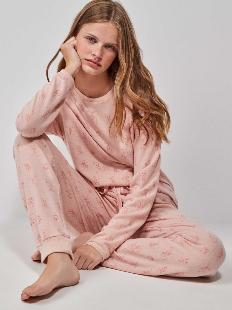 Pigiama donna Gisela girocollo viscosa elasticizzata 20222 Looney Tunes Titti (copia) - Caos Intimo Donna - Uomo - Bambini - Casa - Gisela