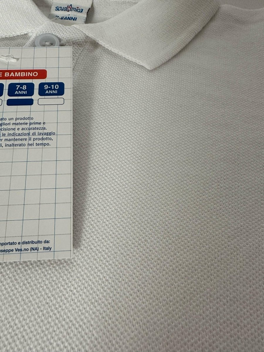 Polo manica corta bambini ScuolAmica cotone fresco piquet 003/004 - Caos Intimo Donna - Uomo - Bambini - Casa - ScuolAmica