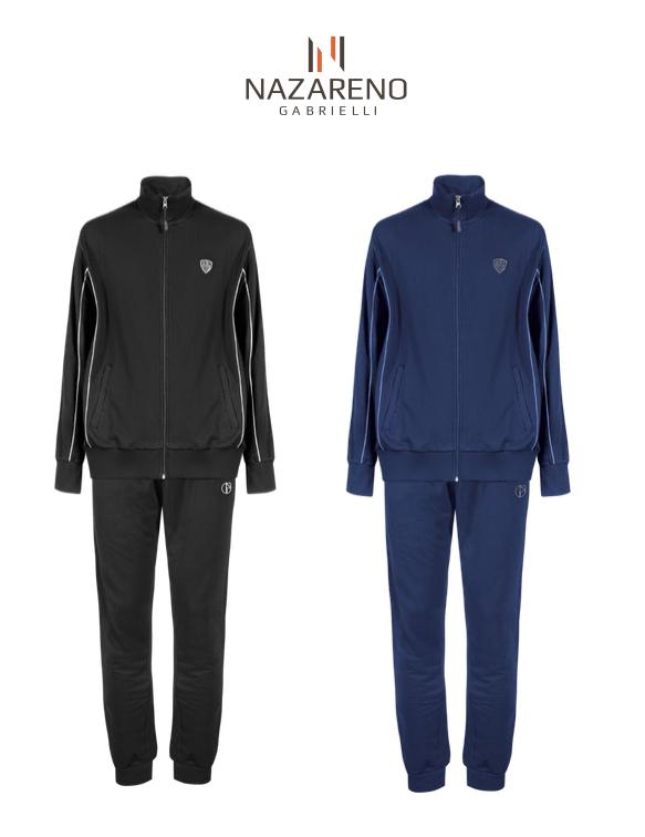 Tuta uomo zip garzata Nazareno Gabrielli SU3056 - Caos Intimo Donna - Uomo - Bambini - Casa - Nazareno Gabrielli