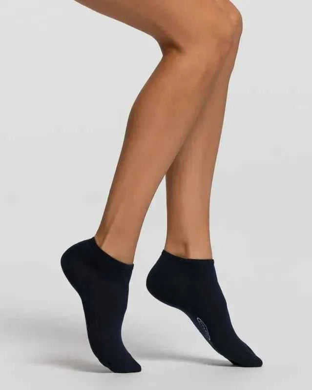 Confezione da 3 paia di calze corte calzini unisex uomo donna Pompea modello fantasmino