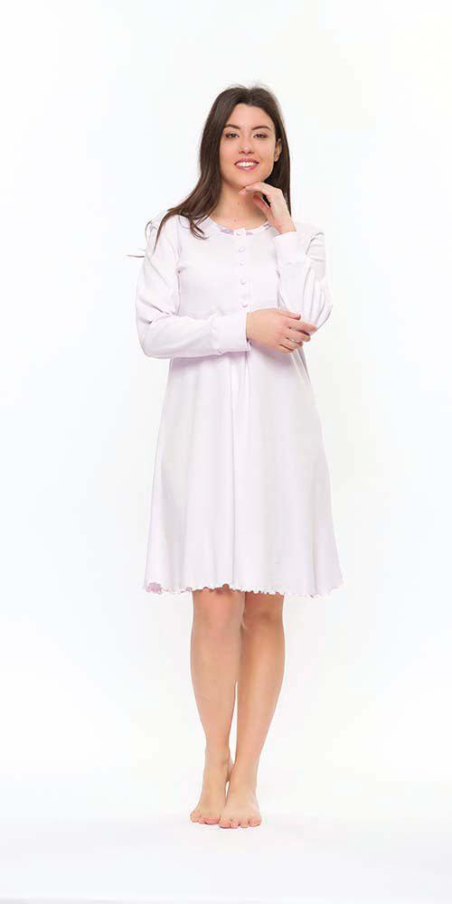 Camicia da notte donna serafino invernale interlock Gary S50018 - Caos Intimo Donna - Uomo - Bambini - Casa - Gary