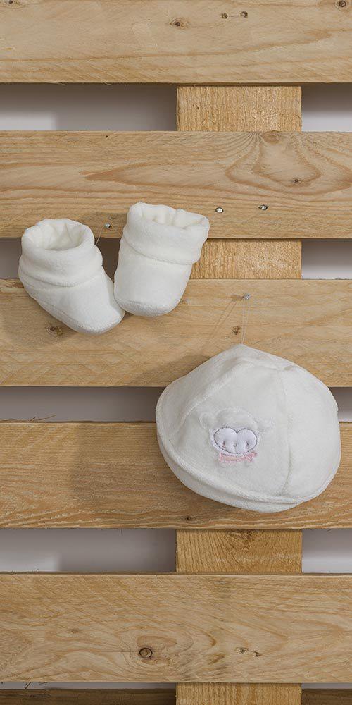 Cappellino con scarpette neonata in ciniglia Gary S7226 - Caos Intimo Donna - Uomo - Bambini - Casa - Gary