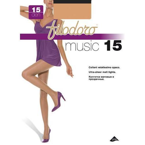 Collant donna Filodoro Music 15 denari - Caos Intimo Donna - Uomo - Bambini - Casa - Filodoro