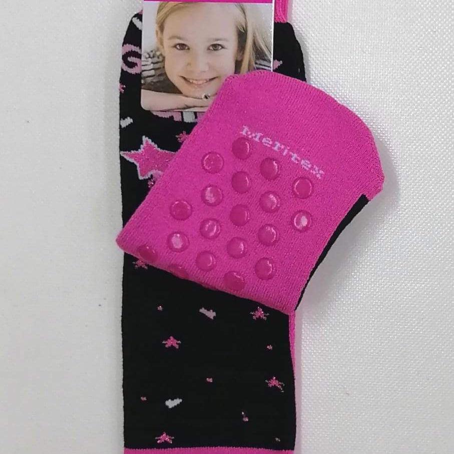 Confezione da 6 paia di calze antiscivolo bambina Meritex in caldo cotone 4357 Glitter - Caos Intimo Donna - Uomo - Bambini - Casa - Meritex