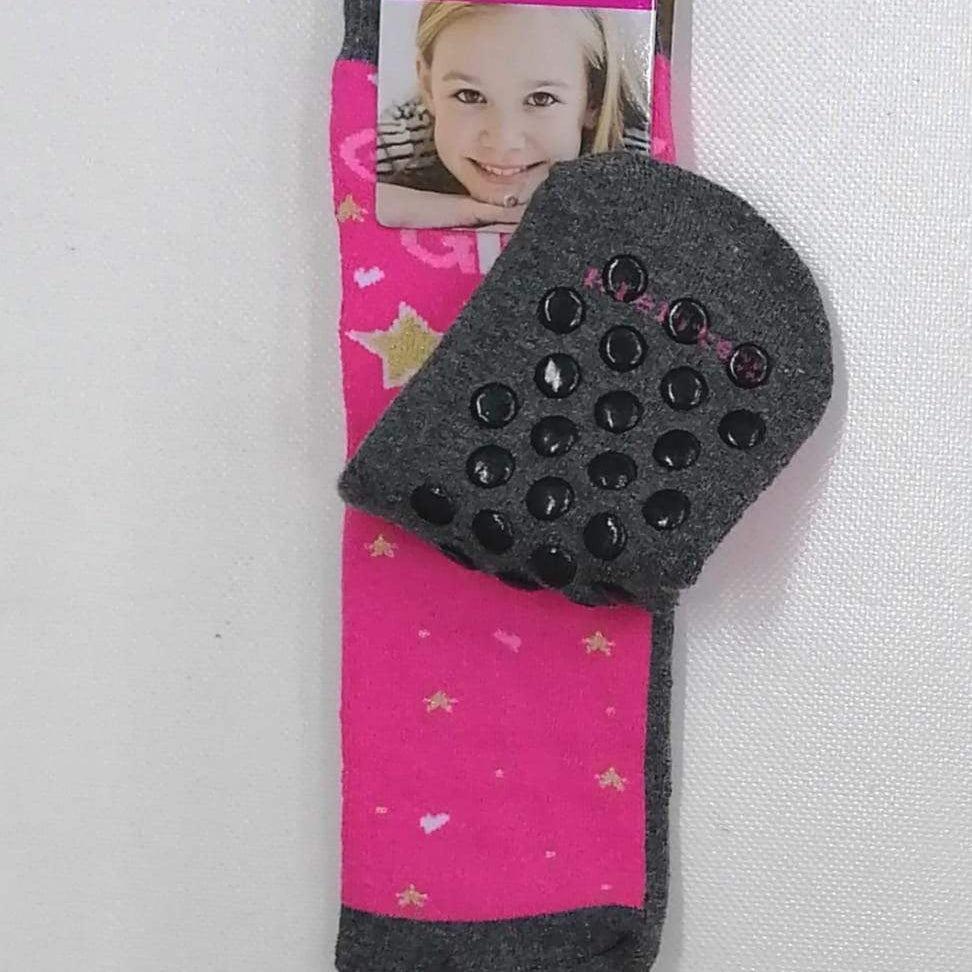 Confezione da 6 paia di calze antiscivolo bambina Meritex in caldo cotone 4357 Glitter - Caos Intimo Donna - Uomo - Bambini - Casa - Meritex