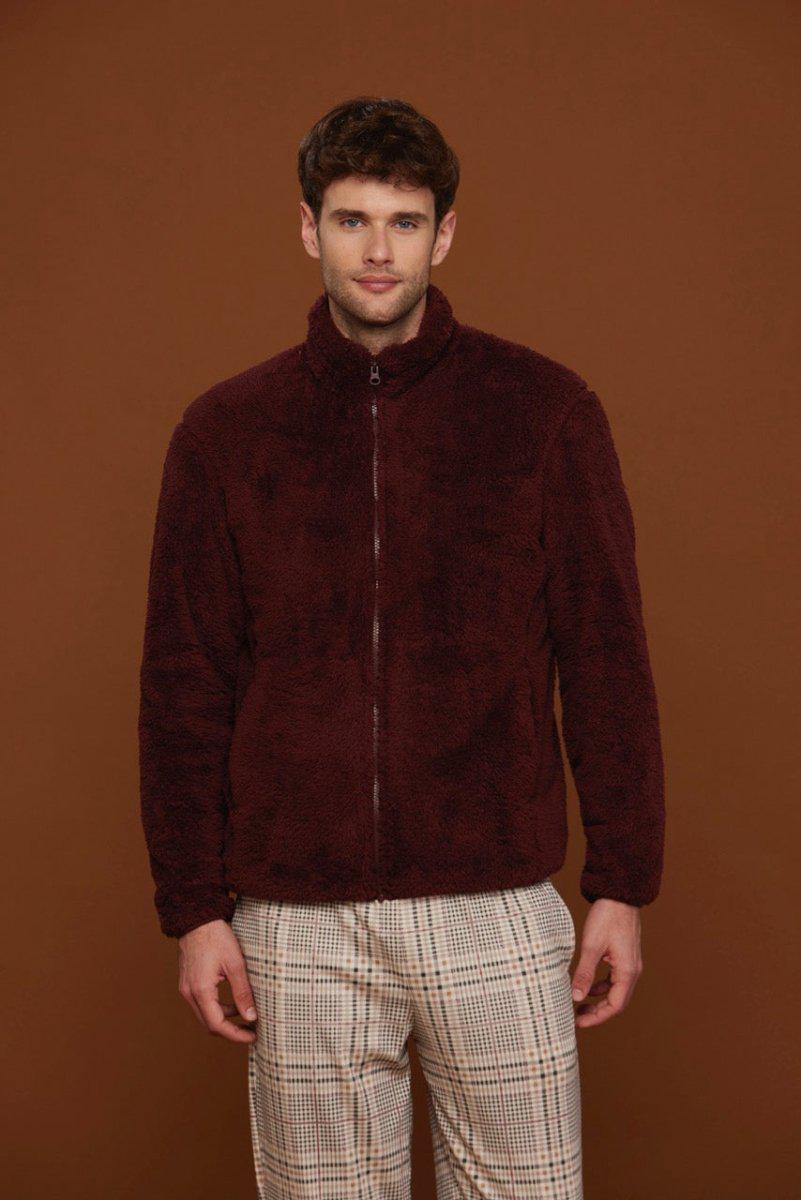 Giacca aperta con zip uomo in coral Noidinotte GE2612 - Caos Intimo Donna - Uomo - Bambini - Casa - Noidinotte