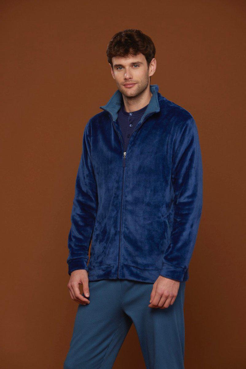 Giacca aperta con zip uomo in coral Noidinotte GE2613 - Caos Intimo Donna - Uomo - Bambini - Casa - Noidinotte