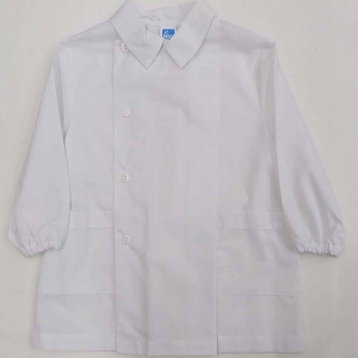 Grembiule bianco asilo bambino con abbottonatura laterale Siggi senza ricamo 1961 - Caos Intimo Donna - Uomo - Bambini - Casa - Siggi