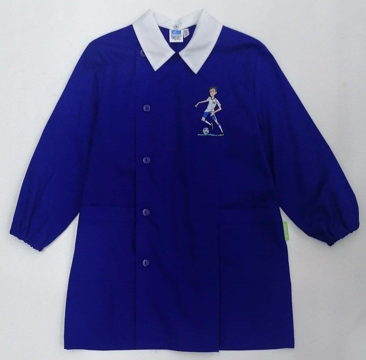 Grembiule scuola elementare blu bambino Siggi Made in Italy collezione green Italia 3762