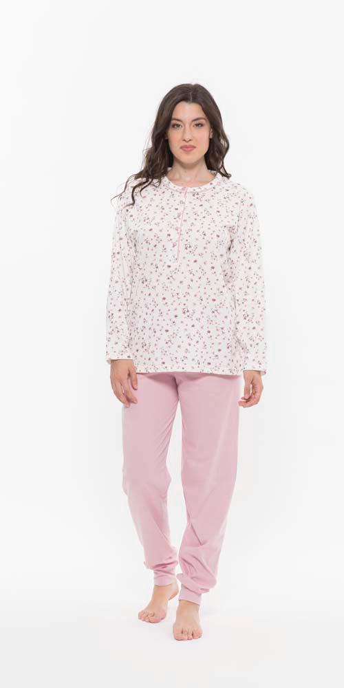 Pigiama conformato donna Jersey serafino Gary puro cotone R50030CONF - Caos Intimo Donna - Uomo - Bambini - Casa - Gary