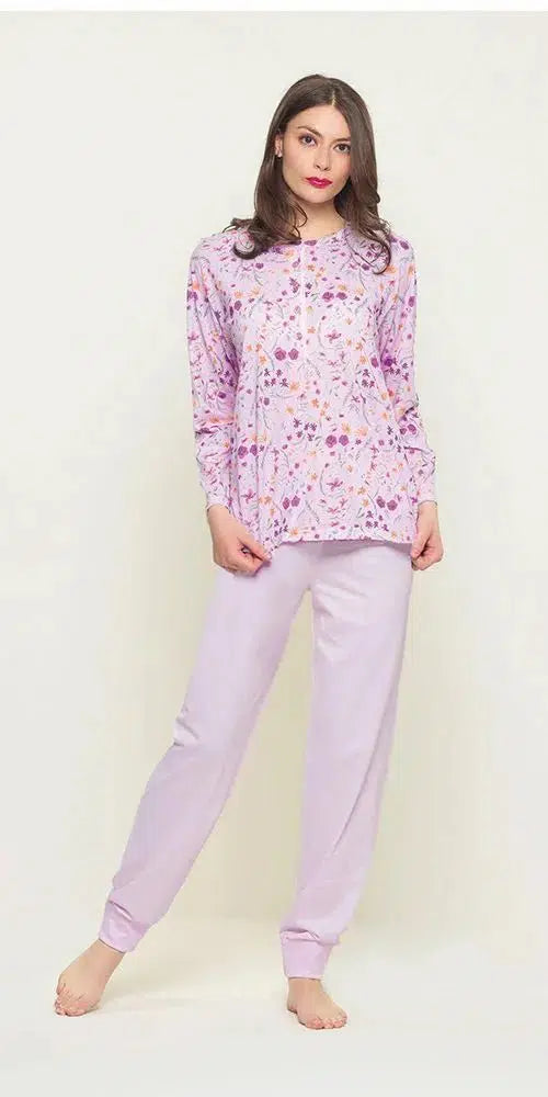 Pigiama conformato donna Jersey serfaino Gary puro cotone U50001CONF - Caos Intimo Donna - Uomo - Bambini - Casa - Gary