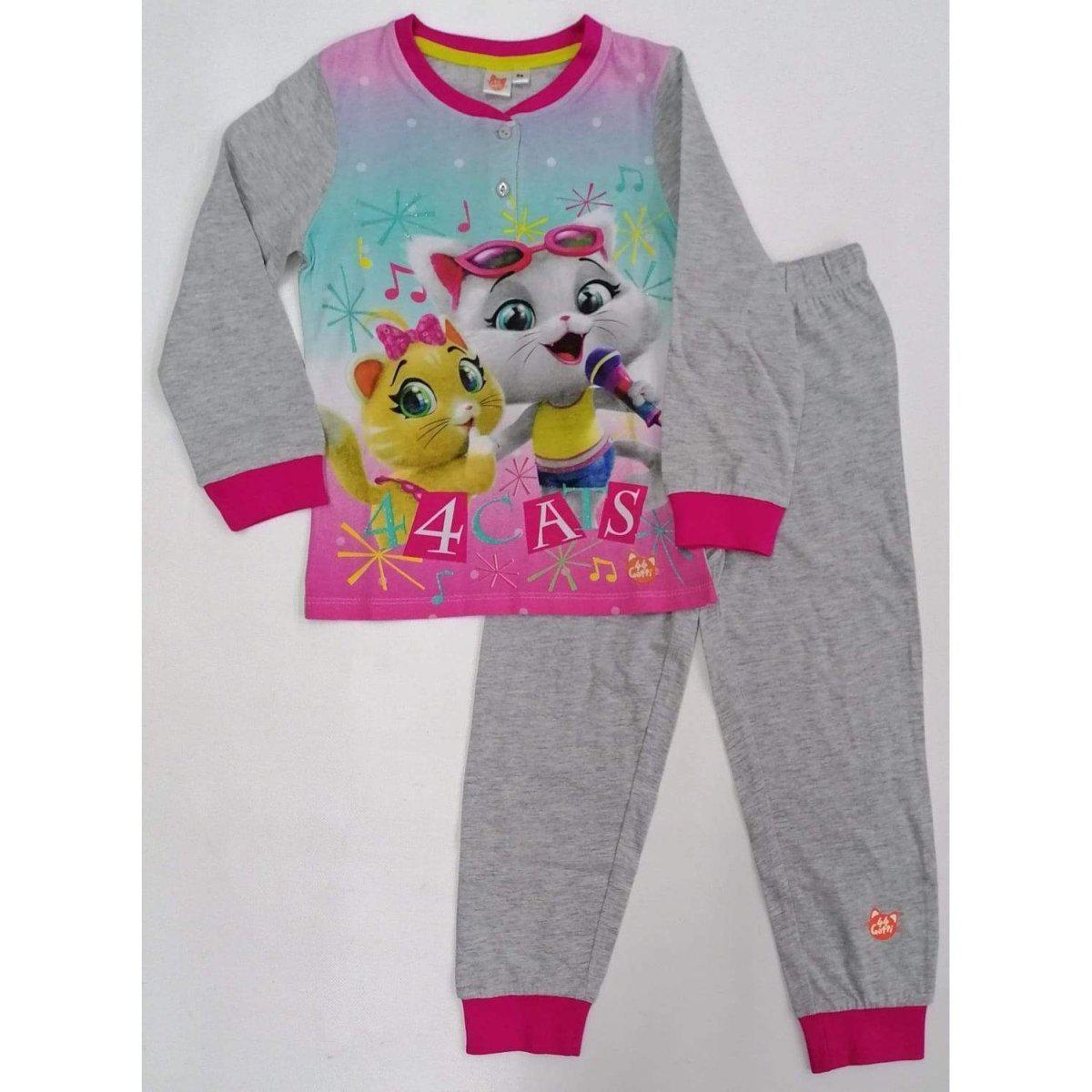Pigiama cotone 44 Gatti bambina Disney ET7260 - Caos Intimo Donna - Uomo - Bambini - Casa - Disney