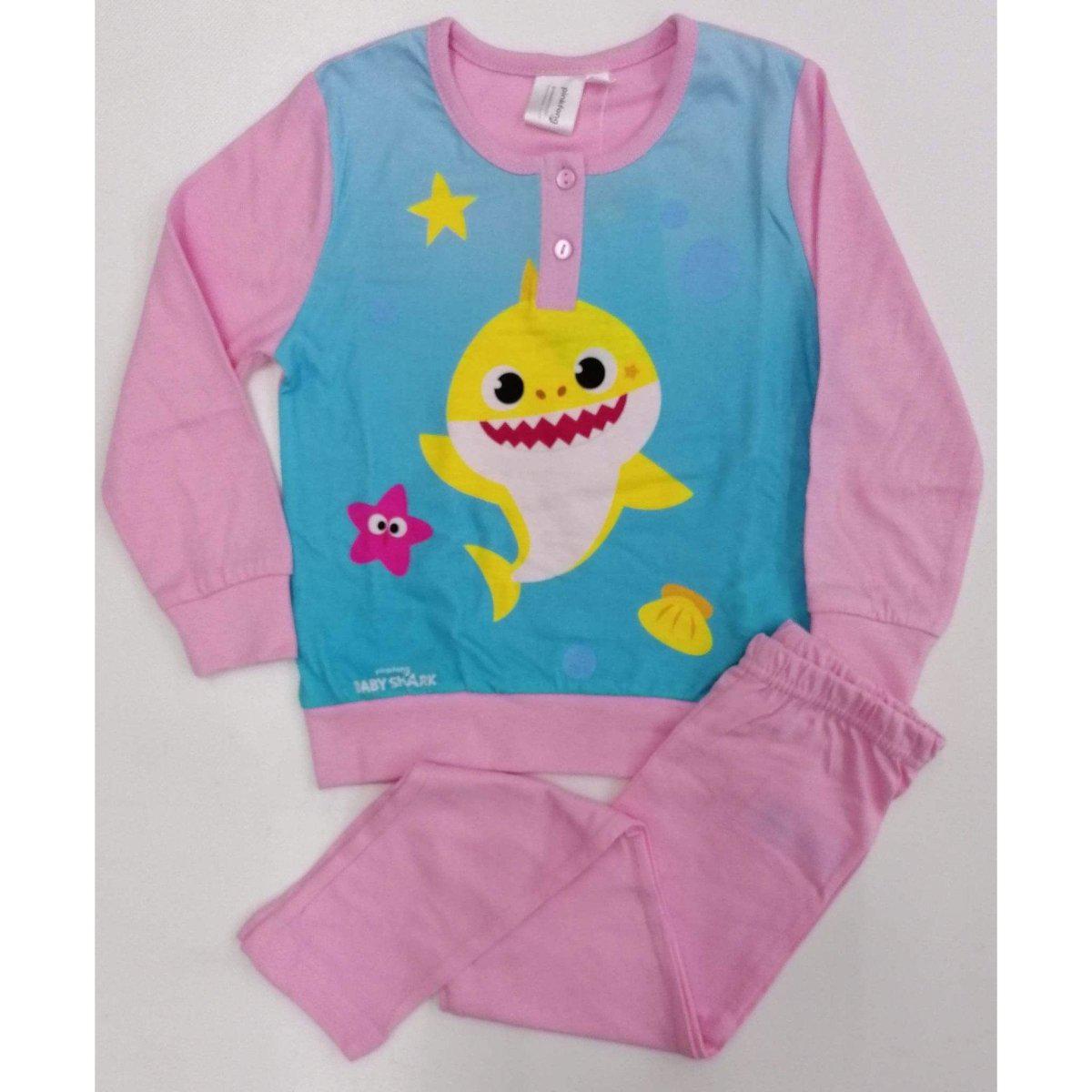 Pigiama cotone Baby Shark bambina Disney 1383 - Caos Intimo Donna - Uomo - Bambini - Casa - Disney