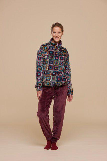 Pigiama donna coral invernale Noidinotte con collo alto FA8422