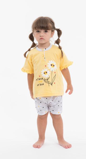 Pigiama Gary neonata manica corta puro cotone jersey P15024 - Caos Intimo Donna - Uomo - Bambini - Casa - Gary