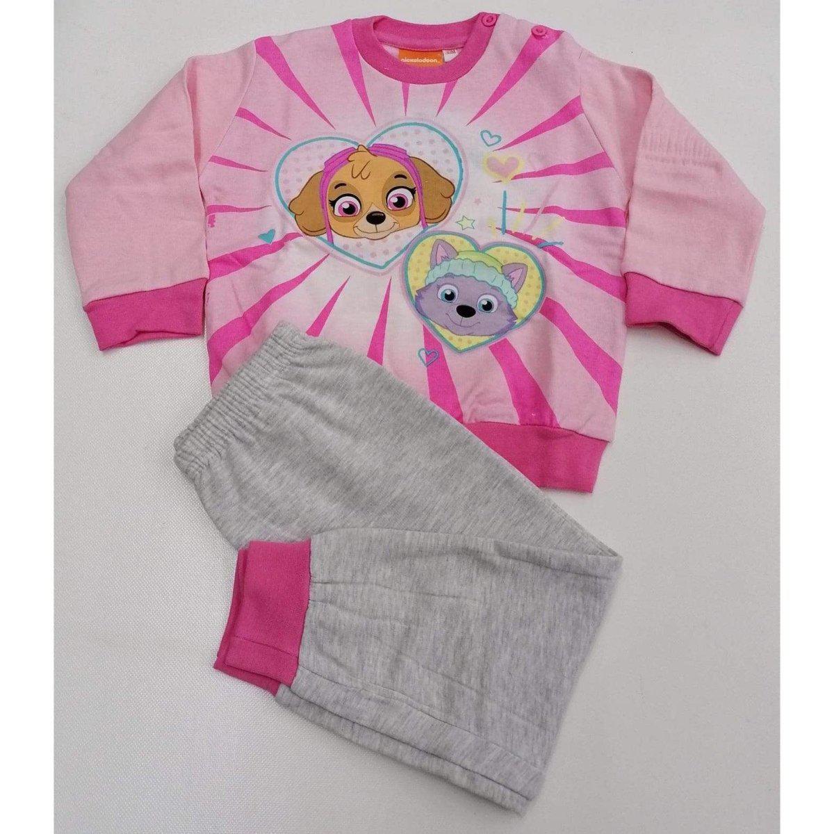Pigiama in felpa neonata bambina Paw Patrol baby PA10040 - Caos Intimo Donna - Uomo - Bambini - Casa - Paw Patrol