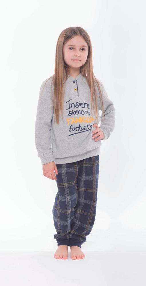 Pigiama invernale bambina punto Milano Gary N20078 – Caos Intimo