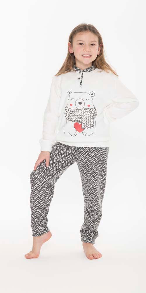 Pigiama invernale bambina punto Milano Gary Q20063 - Caos Intimo Donna - Uomo - Bambini - Casa - Gary