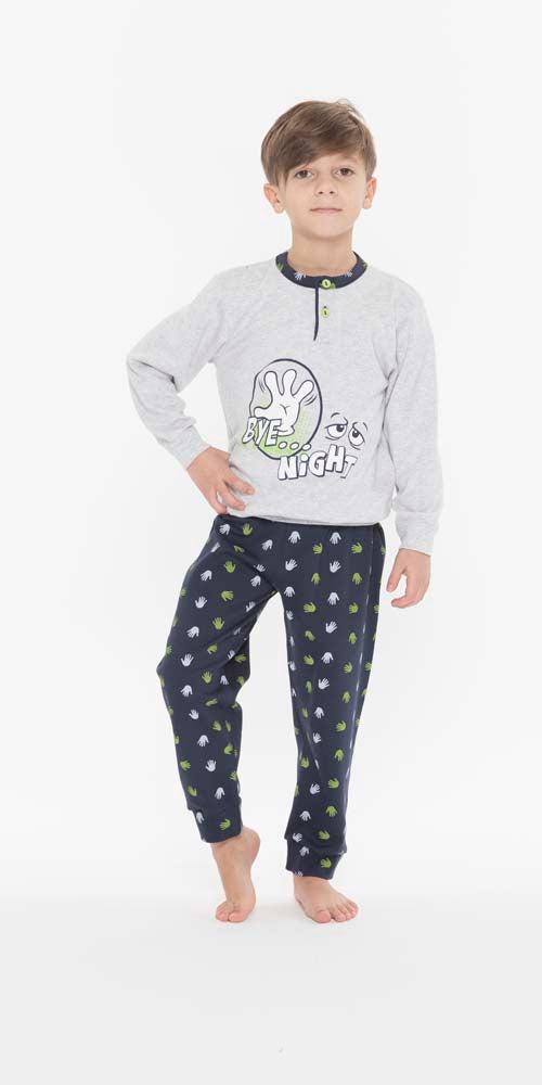 Pigiama invernale bambino interlock Gary Q20022 - Caos Intimo Donna - Uomo - Bambini - Casa - Gary