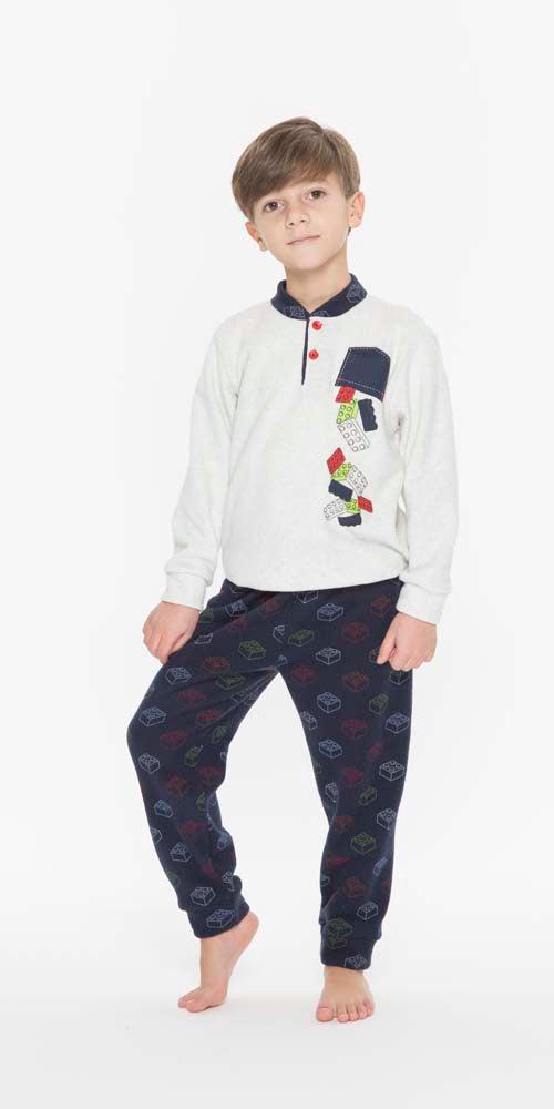 Pigiama invernale bambino punto Milano Gary Q20086 - Caos Intimo Donna - Uomo - Bambini - Casa - Gary