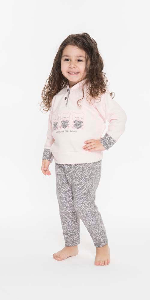 Pigiama invernale neonata bambina Gary in punto Milano Q10042 - Caos Intimo Donna - Uomo - Bambini - Casa - Gary