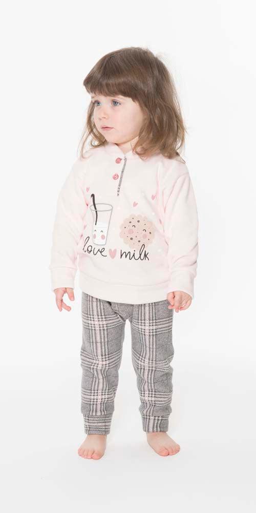 Pigiama invernale neonata bambina Gary in punto Milano Q10043 - Caos Intimo Donna - Uomo - Bambini - Casa - Gary