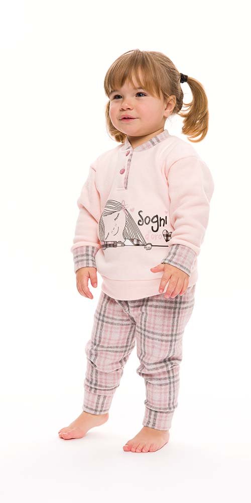 Pigiama invernale neonata bambina Gary in punto Milano S10042 - Caos Intimo Donna - Uomo - Bambini - Casa - Gary