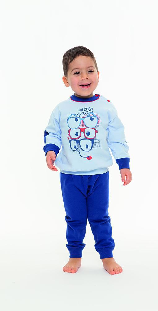 Pigiama invernale Neonato con apertura spalla felpa Gary N10034 - Caos Intimo Donna - Uomo - Bambini - Casa - Gary