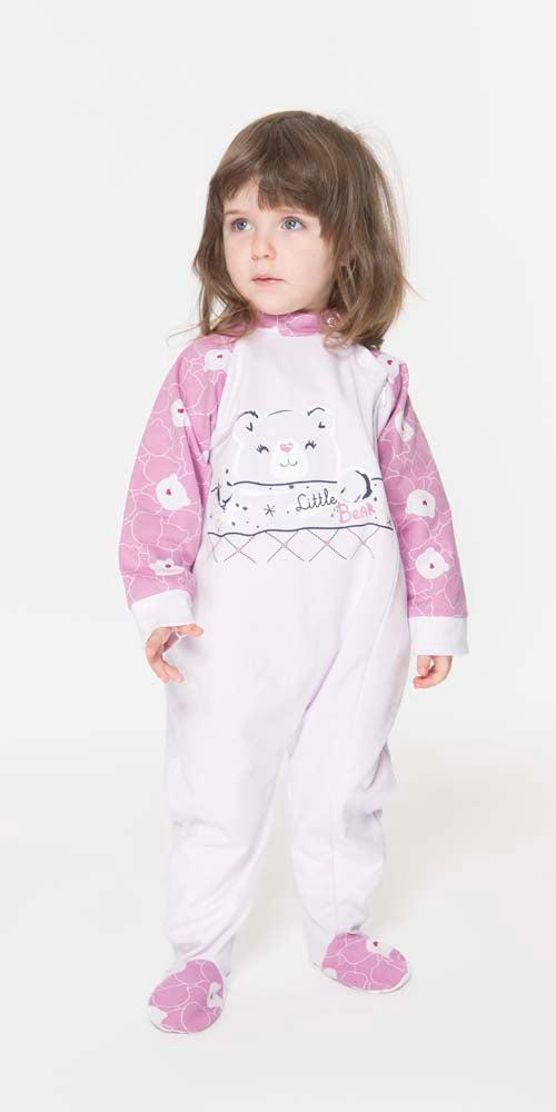 Pigiama tutone invernale neonata bambina Gary felpa Q10025 - Caos Intimo Donna - Uomo - Bambini - Casa - Gary