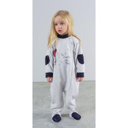 Pigiama tutone invernale neonata bambina Gary in punto Milano F10067 - Caos Intimo Donna - Uomo - Bambini - Casa - Gary