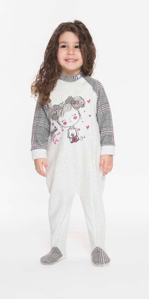 Pigiama tutone invernale neonata bambina Gary in punto Milano Q10050 - Caos Intimo Donna - Uomo - Bambini - Casa - Gary
