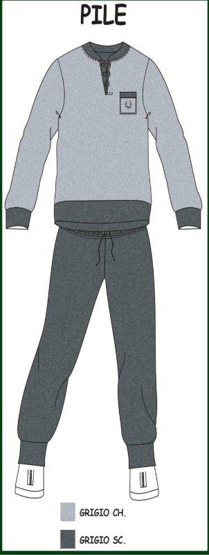 Pigiama uomo Pile GMV Gian Marco Venturi 89322 - Caos Intimo Donna - Uomo - Bambini - Casa - Gmv