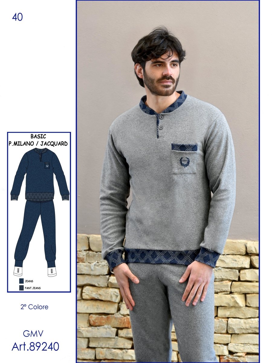 Pigiama uomo Punto Milano GMV Gian Marco Venturi 89240 - Caos Intimo Donna - Uomo - Bambini - Casa - Gmv
