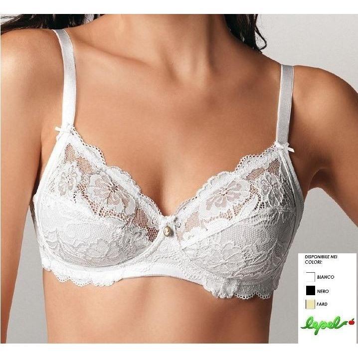 Reggiseno donna in pizzo coppa C Belseno Lepel a balconcino con ferretto 251 - Caos Intimo Donna - Uomo - Bambini - Casa - Lepel