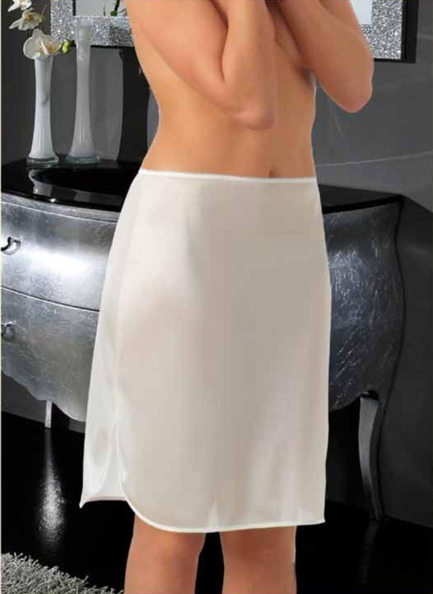 Sottogonna midi Erredi in raso con spacchetti laterali 1018 - Caos Intimo Donna - Uomo - Bambini - Casa - Erredi