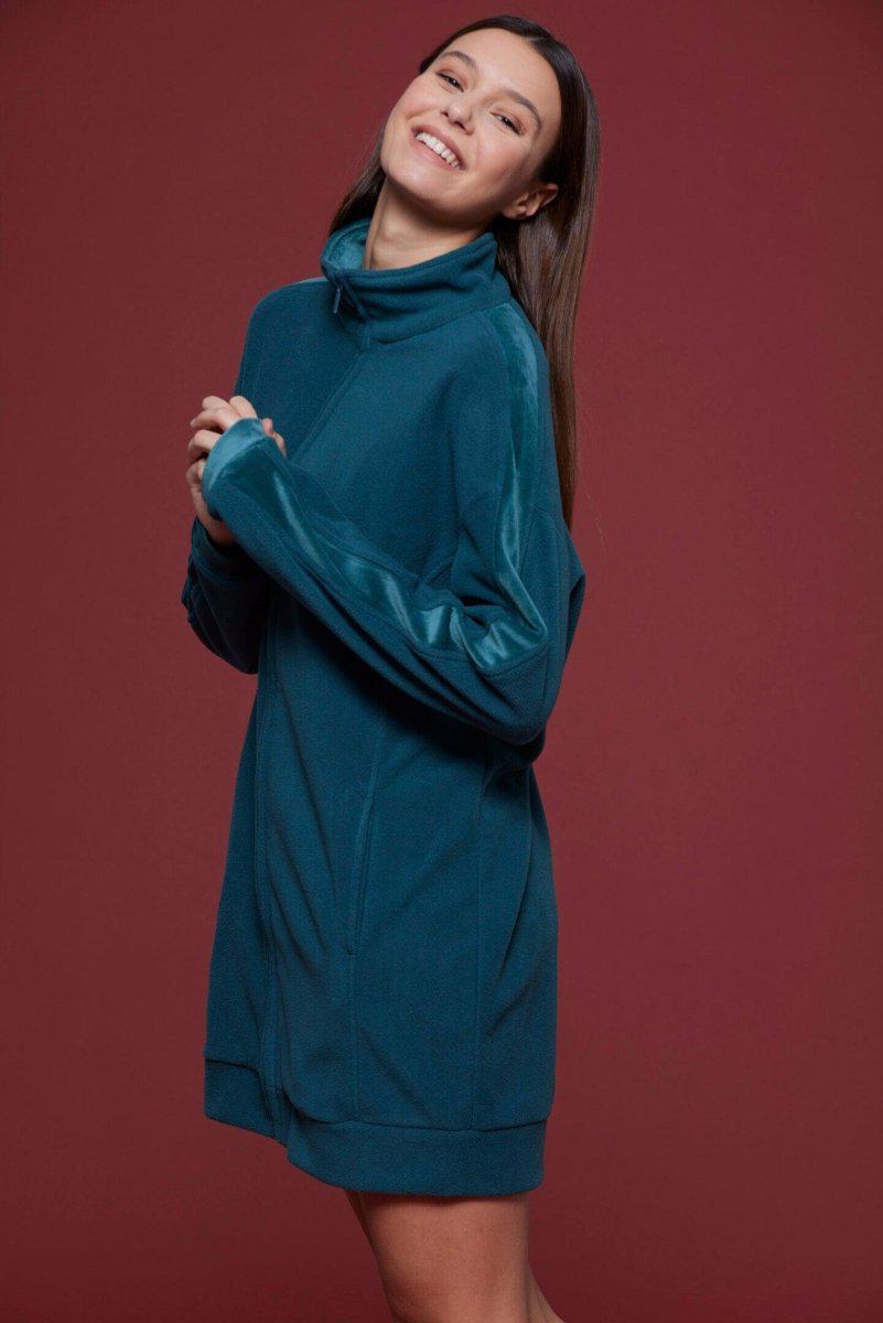 Vestaglia aperta con zip donna in micropile Noidinotte GE2480 Julia - Caos Intimo Donna - Uomo - Bambini - Casa - Noidinotte