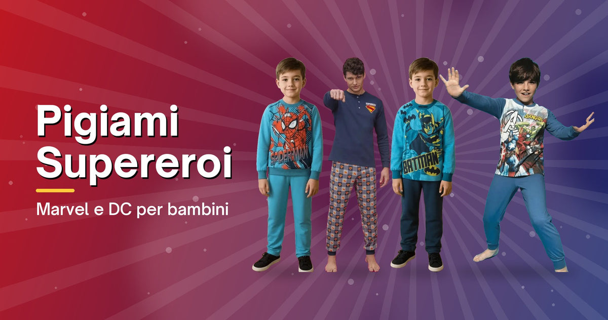 Pigiami Supereroi Marvel