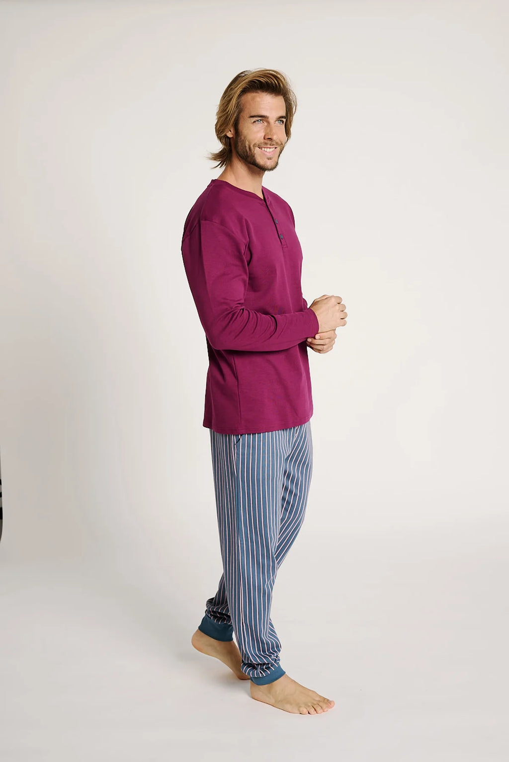 Pigiama uomo serafino cotone Muydemi 13011015