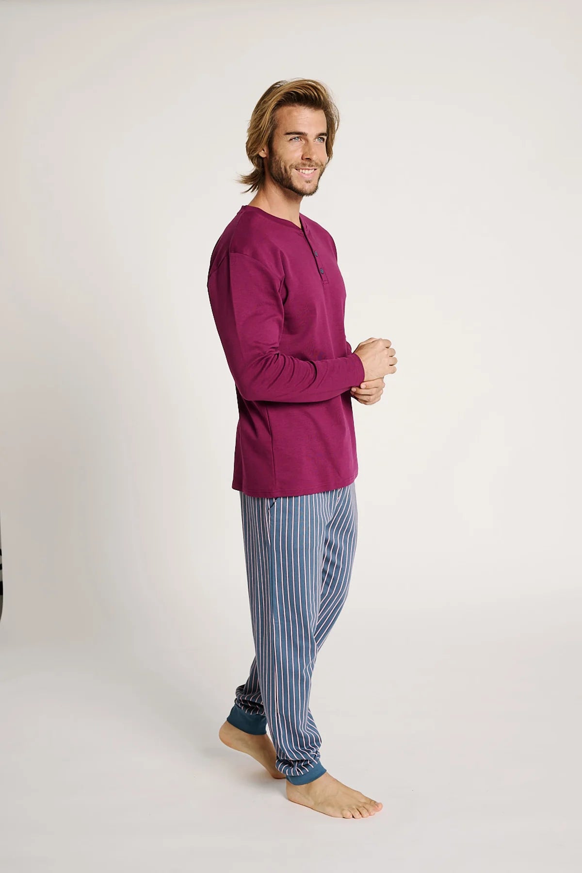 Pigiama uomo serafino cotone Muydemi 13011015