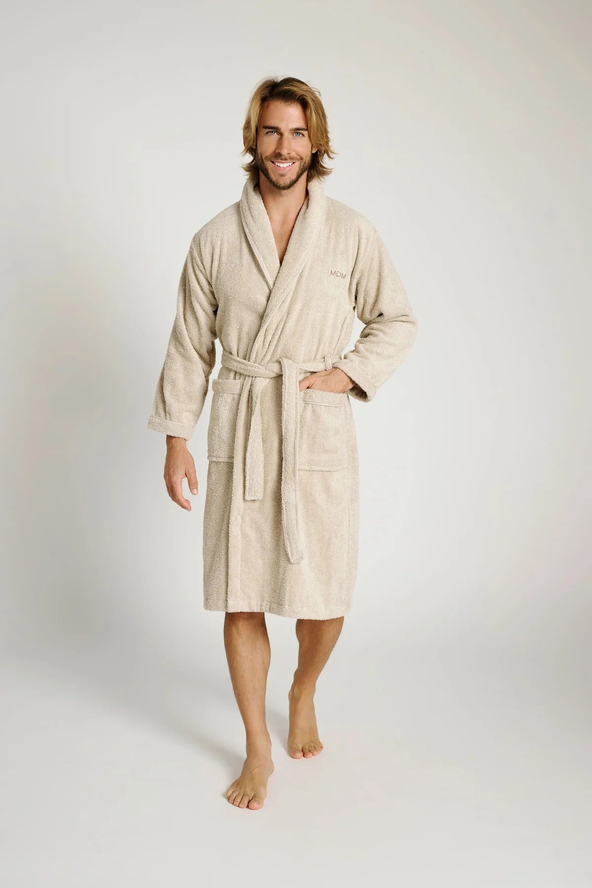 Accappatoio da bagno unisex in spugna Muydemi 14041002