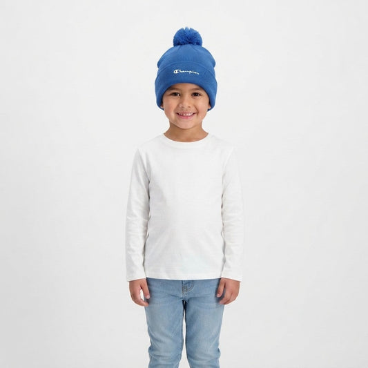Champion Beanie Cap 806452 BS230 Berretto con Pompon Unisex Azzurro