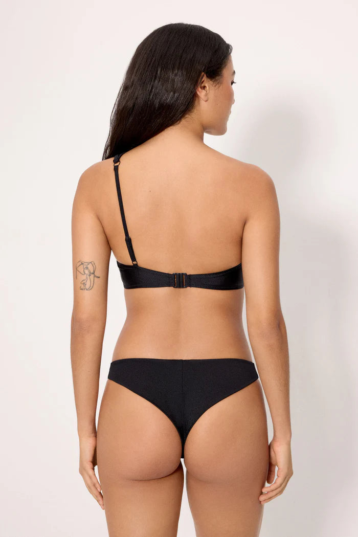 Costume da bagno donna bikini asimmetrico senza ferretto e slip brasiliana Ysabel Mora 83289