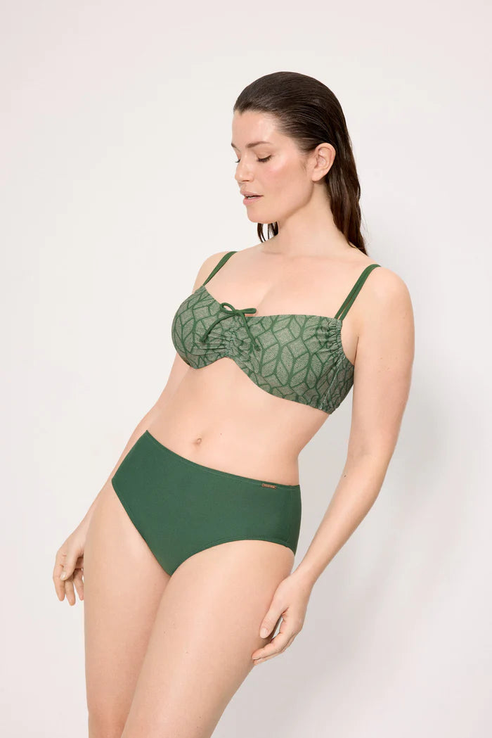 Costume da bagno donna bikini con ferretto coppa D e slip alto Ysabel Mora 83291