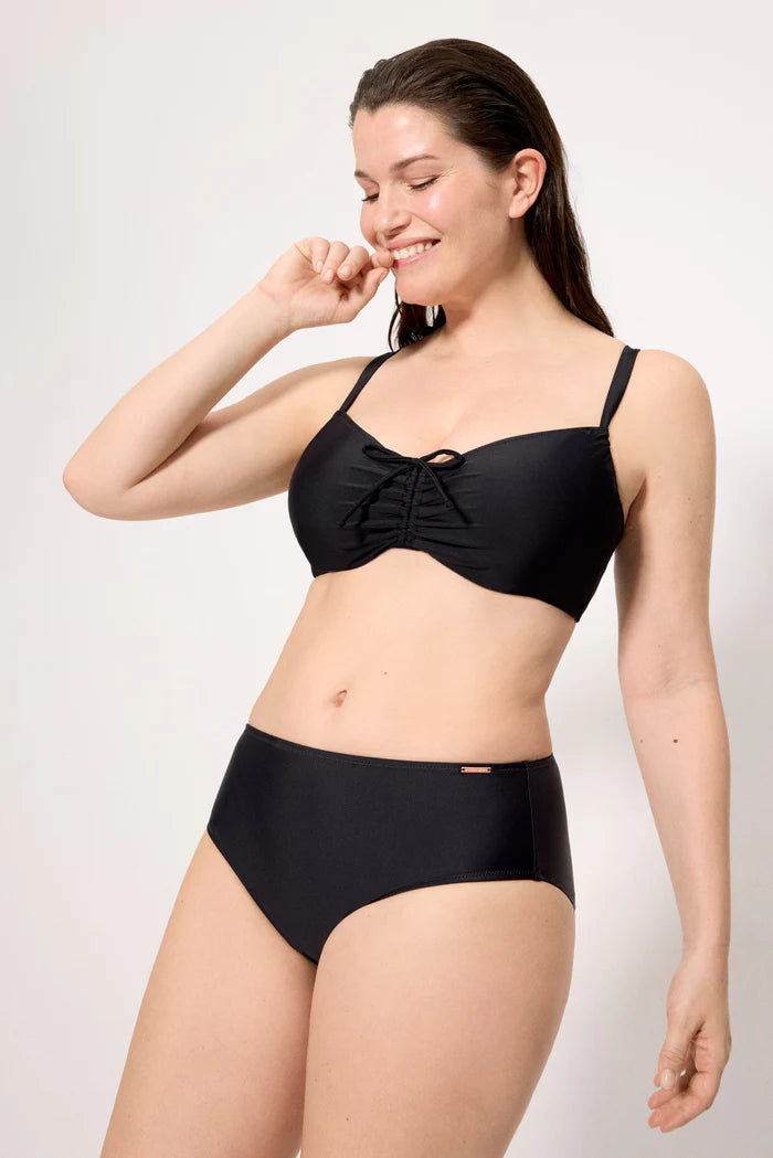 Costume da bagno donna bikini con ferretto coppa D e slip midi snellente Ysabel Mora 83310