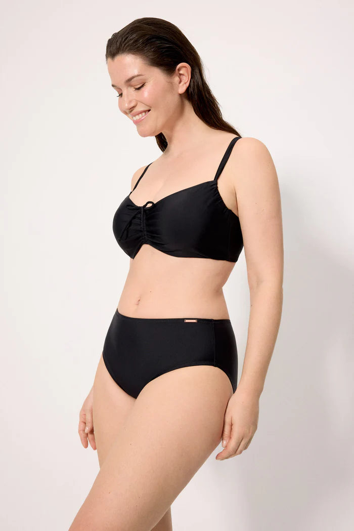 Costume da bagno donna bikini con ferretto coppa D e slip midi snellente Ysabel Mora 83310