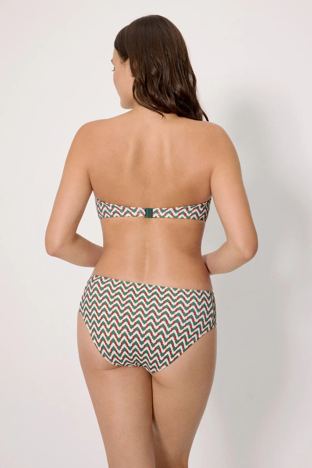 Costume da bagno donna bikini con ferretto coppa C e slip midi snellente Ysabel Mora 83238