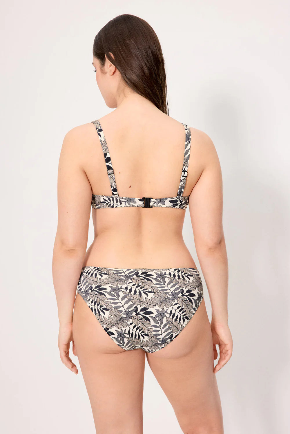 Costume da bagno donna bikini con ferretto coppa C e slip midi snellente Ysabel Mora 83342