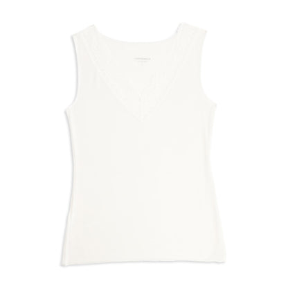 Canotta spalla larga con pizzo cashmere Cotonella ADD55