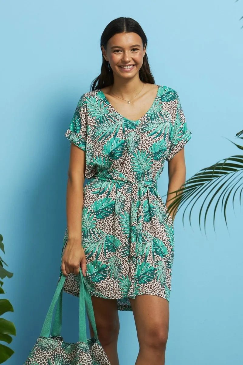 Abitino mare donna viscosa mezza manica Noidinotte Goa LA2581AB