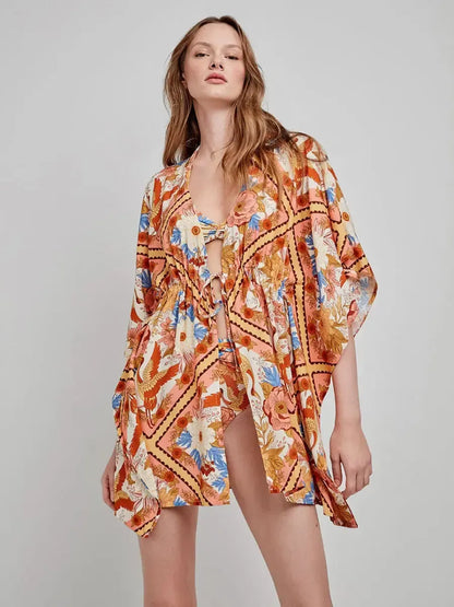 Abito da bagno caftano copricostume Gisela 40034